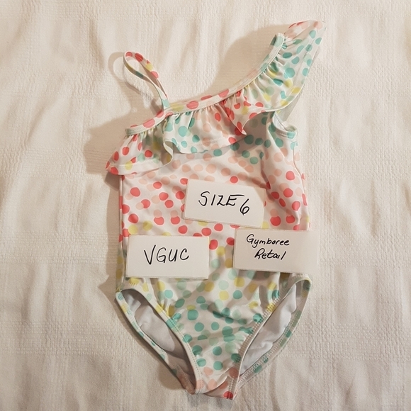 Gymboree size 6 girls bathing suit 1 piece - Picture 1 of 3
